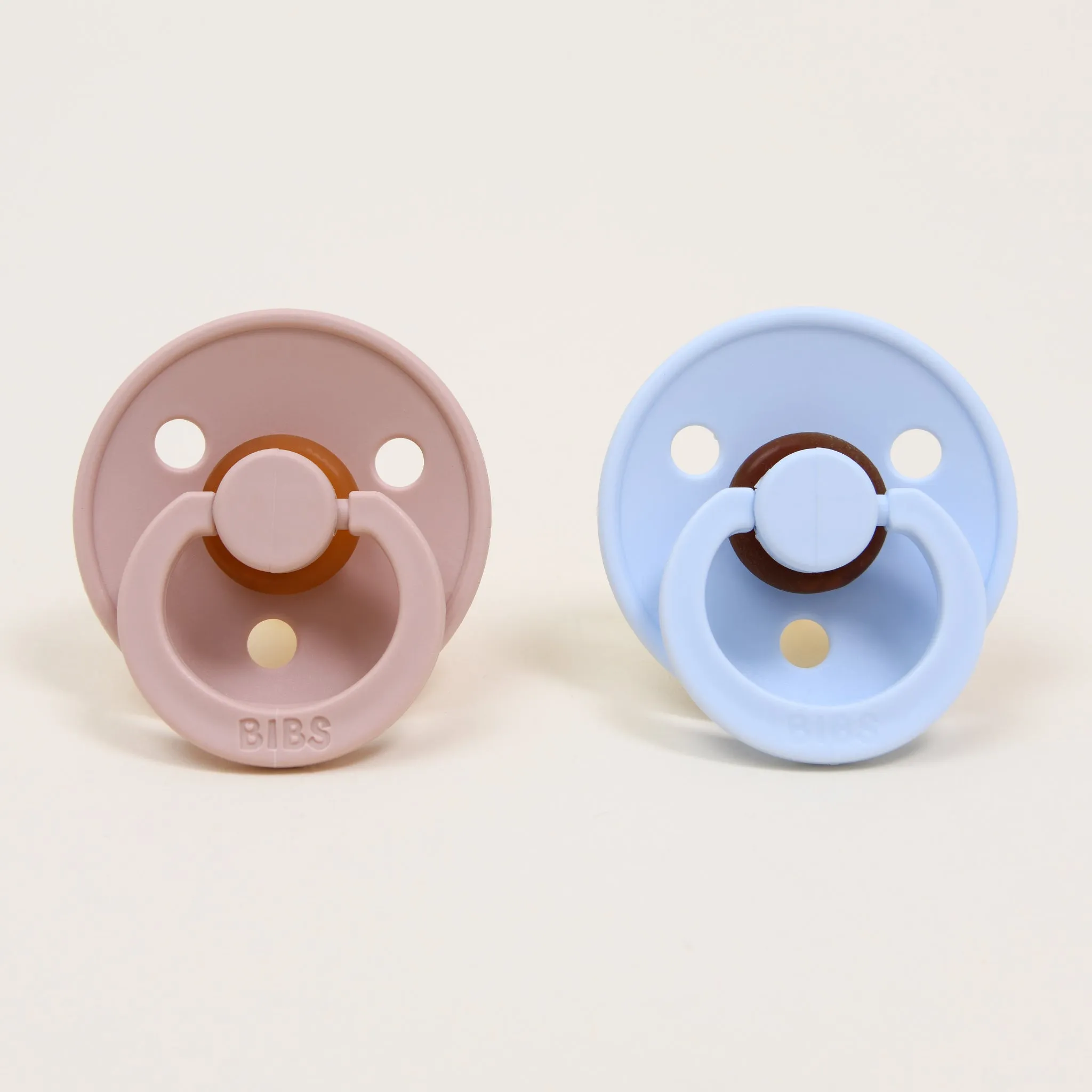 Bibs Pacifier Set | Blush & Baby Blue