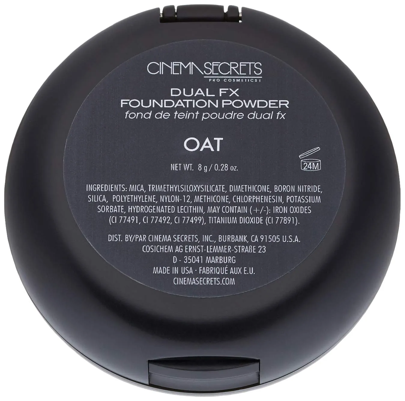 CINEMA SECRETS Pro Cosmetics Dual Fx Foundation Powder, Oat