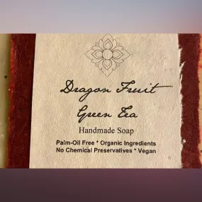 Dragonfruit Green Tea Organic Soap