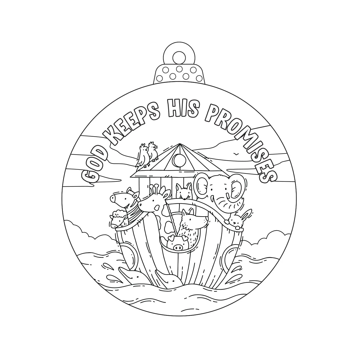 God Keeps His Promises {Coloring Sheet}