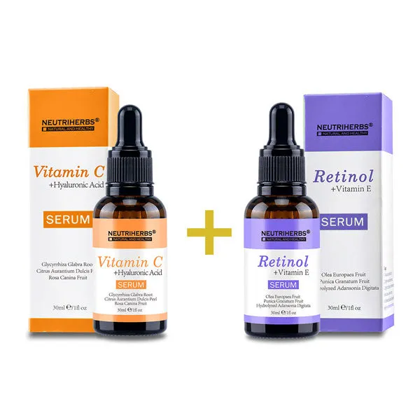 Neutriherbs® Vitamin C Serum Retinol Serum Combo For Aging Skin