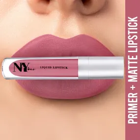 NY Bae Confessions of a Lip-a-holic Liquid Lipstick - Rule Of Life 10 (4.5 ml) | Nude Brown | Matte Finish | Built-in Primer | Enriched with Jojoba Oil | Highly Pigmented | Lasts Upto 12 Hours | Long lasting | Cruelty & Paraben Free