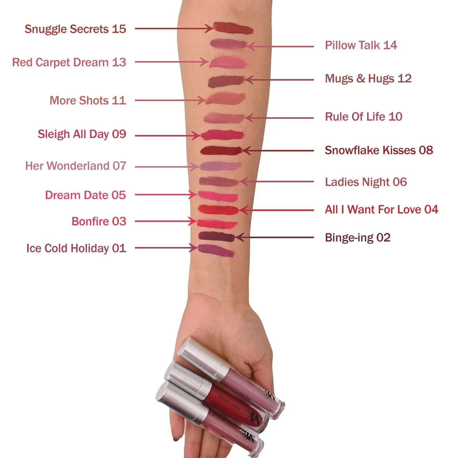 NY Bae Confessions of a Lip-a-holic Liquid Lipstick - Rule Of Life 10 (4.5 ml) | Nude Brown | Matte Finish | Built-in Primer | Enriched with Jojoba Oil | Highly Pigmented | Lasts Upto 12 Hours | Long lasting | Cruelty & Paraben Free