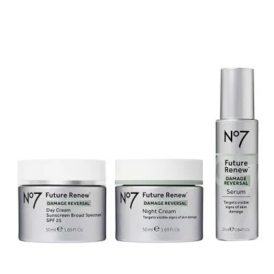 Open Box - No7 Future Renew Damage Reversal Skincare System Kit - 3ct