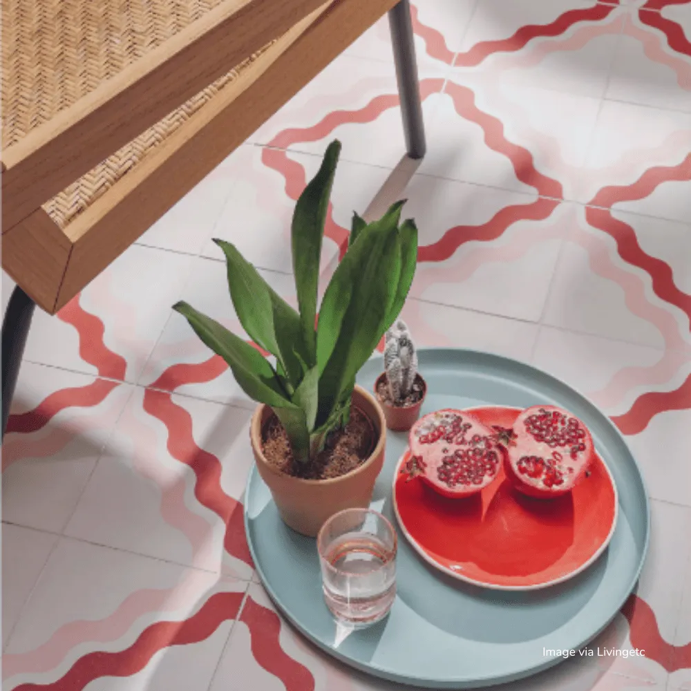 Ric Rac Bubblegum Two Tile