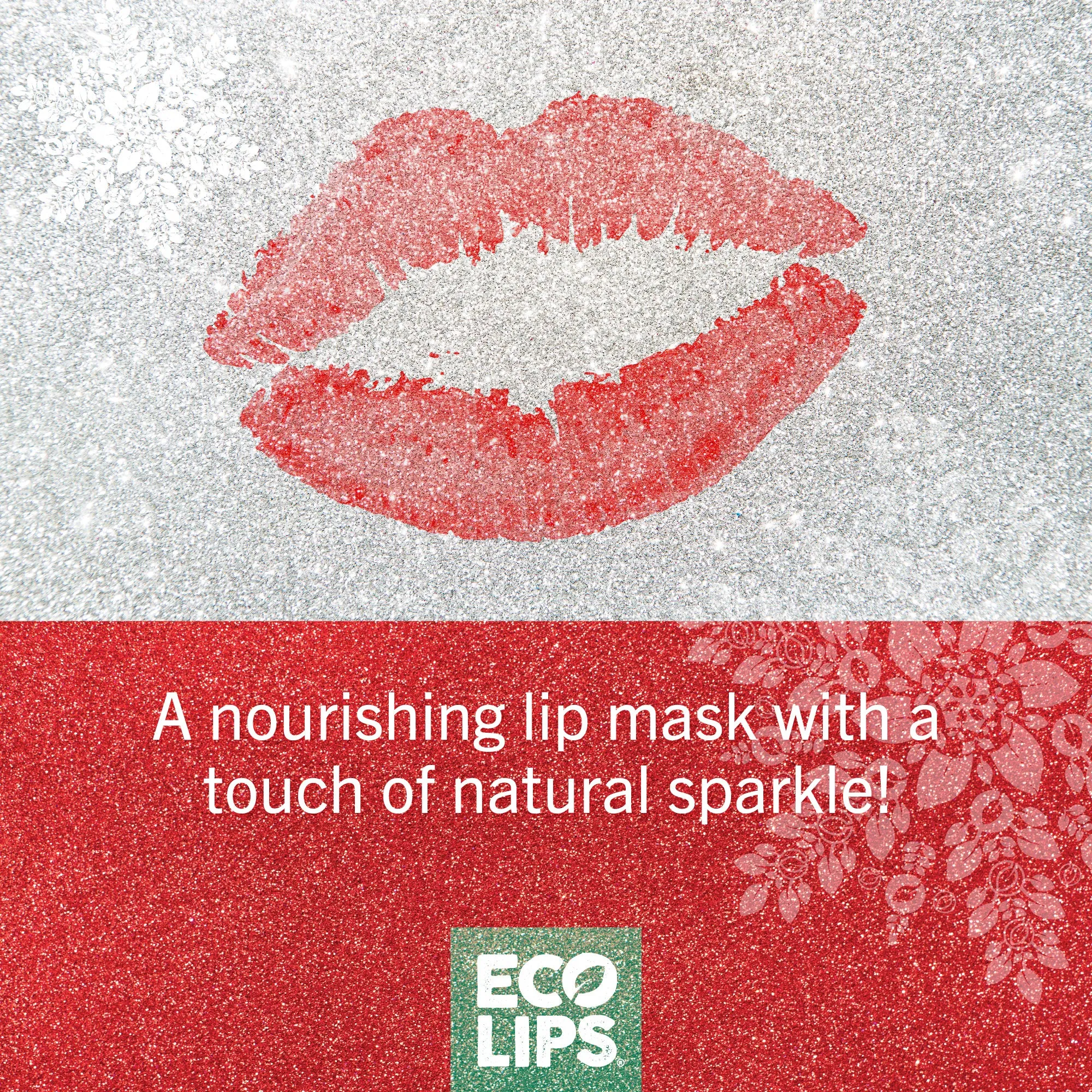 Sparkling Holiday Vanilla Mint Candy Cane Lip Mask 0.25 oz.