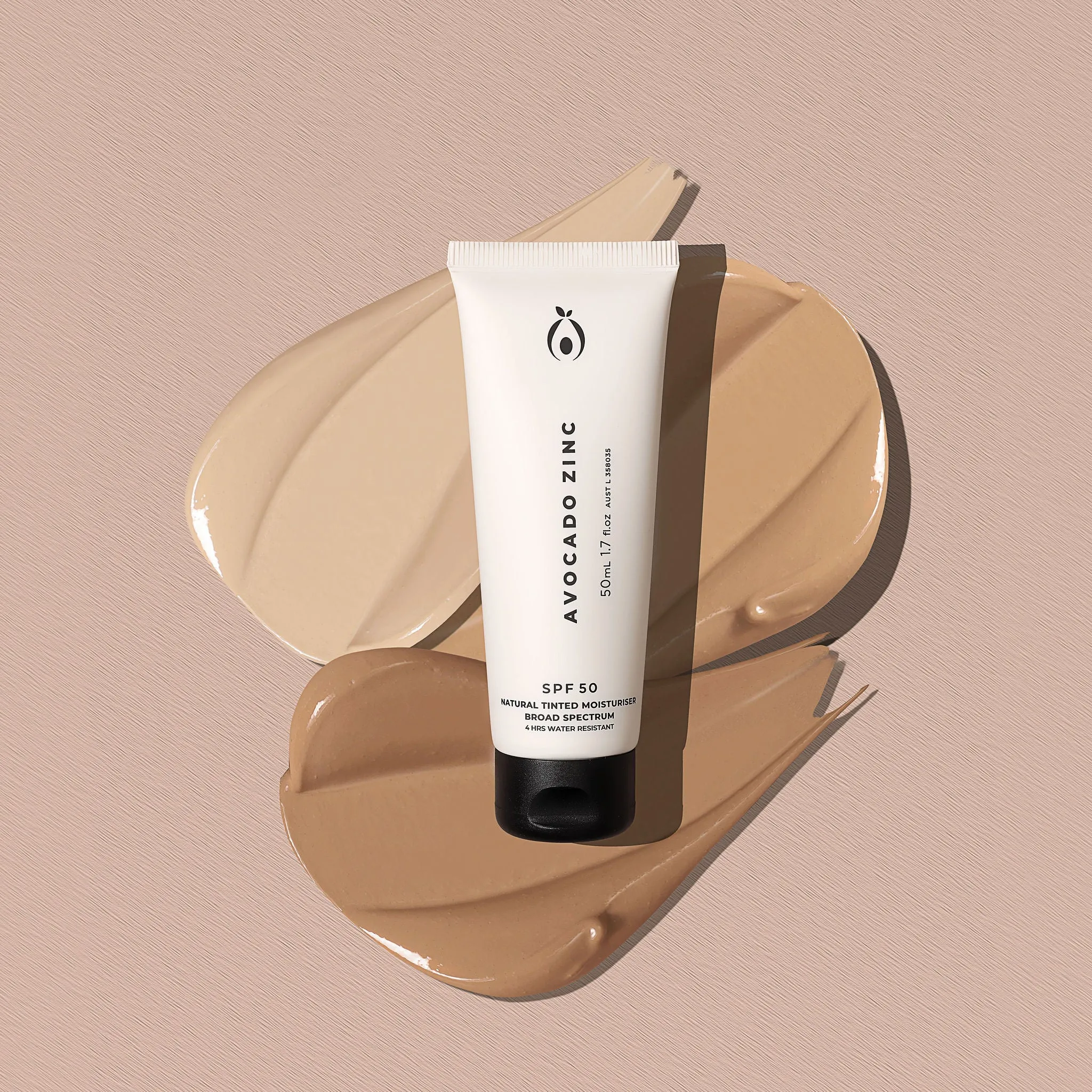 SPF 50 Natural Tinted Moisturiser - Light-Medium