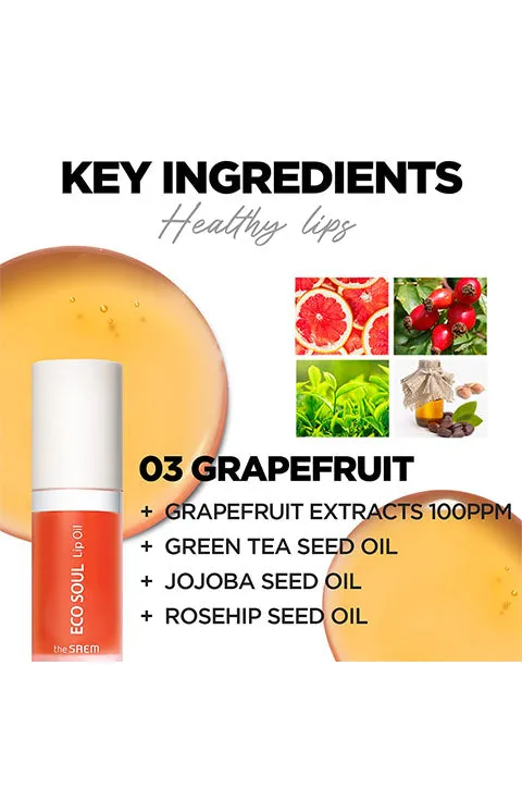 [the SAEM] Eco Soul Lip Oil (6g/0.2fl.oz)-3Color