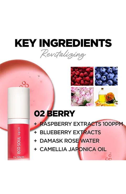 [the SAEM] Eco Soul Lip Oil (6g/0.2fl.oz)-3Color